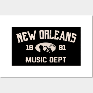 New Orleans Music dept 1981 Posters and Art